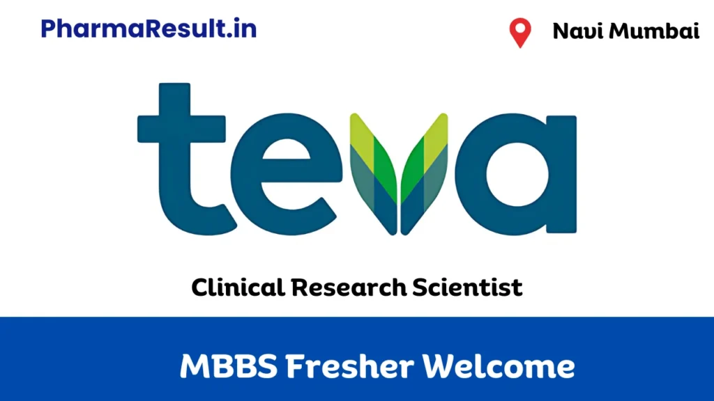 Clinical Research Scientist Hiring at Teva Pharma