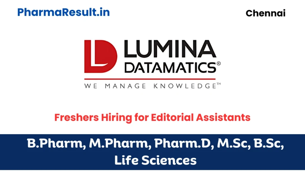 LLUMINA DATAMATICS Freshers Hiring for Editorial Assistants