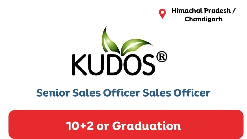 Kudos Ayurveda Hiring for Senior Sales Officer