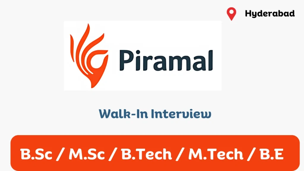 Walk-In Interview at Piramal Pharma Solutions