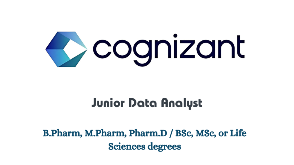 Cognizant Fresher Hiring for Junior Data Analyst