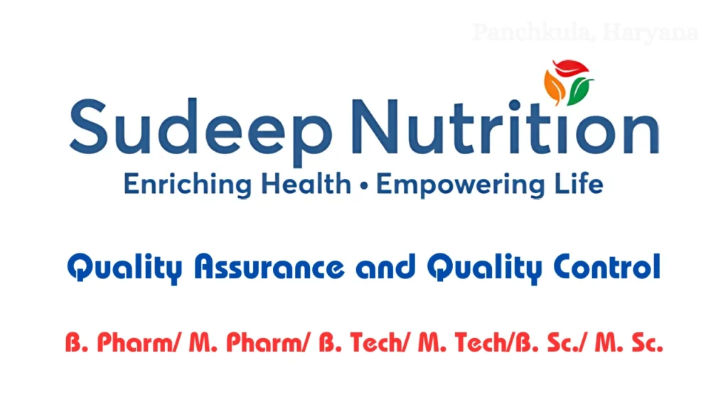 Sudeep Nutrition Quality Assurance