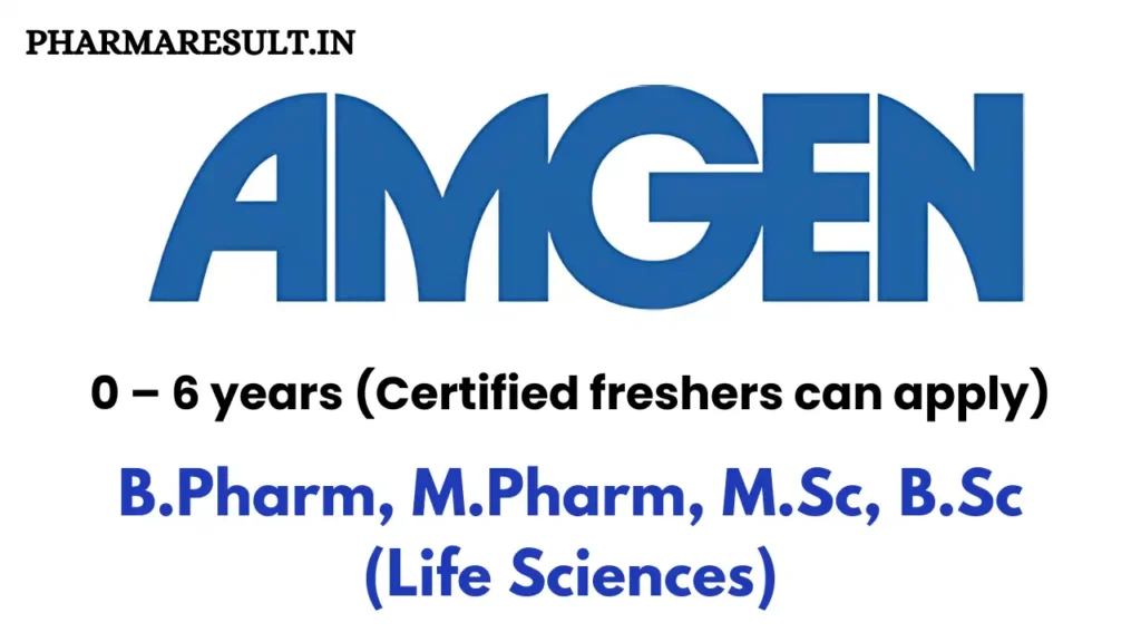 Amgen Hiring Sr Associate Regulatory Affairs