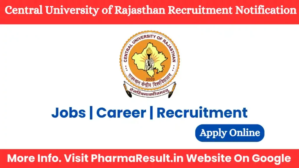 Central University of Rajasthan Hiring