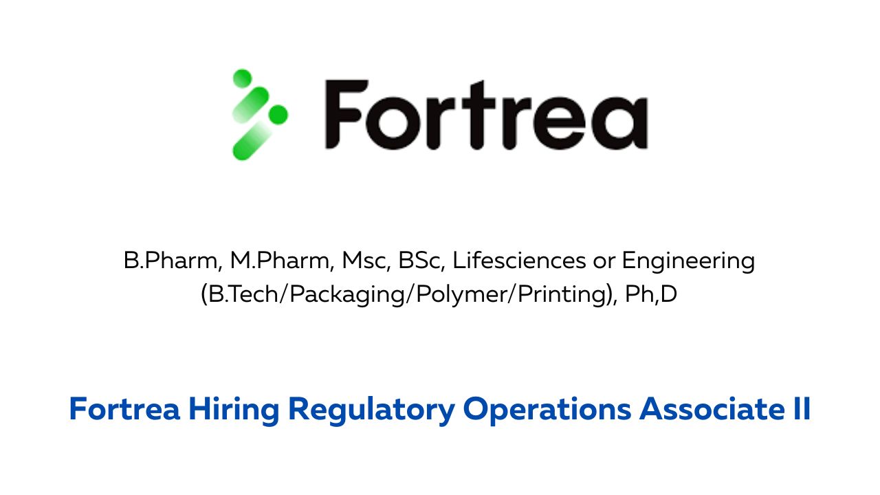 Fortrea Hiring Regulatory Operations Associate II